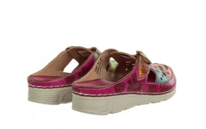 Klapki Dorry 08 Fushia 202040, Różowy, Skóra naturalna | Laura Vita Best