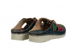 Klapki Dorry 08 Jeans 202031, Granatowy, Skóra naturalna | Laura Vita Best