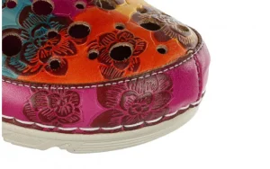 Klapki Dorry 08 Fushia 202040, Różowy, Skóra naturalna | Laura Vita Best