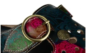 Klapki Dorry 08 Jeans 202031, Granatowy, Skóra naturalna | Laura Vita Best