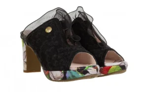 Klapki Hicao 725 Noir 202041, Czarny, Skóra naturalna | Laura Vita Clearance