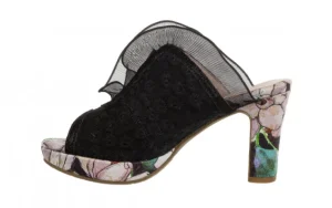 Klapki Hicao 725 Noir 202041, Czarny, Skóra naturalna | Laura Vita Clearance