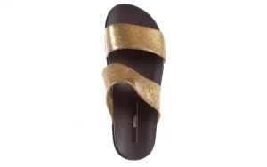 Klapki Cosmic AD Glitter Glass Black, Czarny/Złoty, Guma | Melissa Fashion