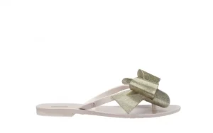 Klapki Harmonic Bow III AD Beige Glitter, Beż, Guma | Melissa Clearance