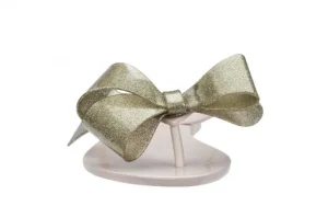 Klapki Harmonic Bow III AD Beige Glitter, Beż, Guma | Melissa Clearance