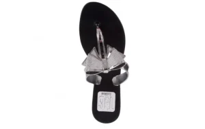 Klapki T&G Fashion 22-118 Black, Czarny/ Srebro, Guma | TG Fashion