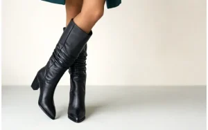 Kozaki -161 077 44544 01 Black 161560, Czarny, Skóra naturalna | Bayla Fashion