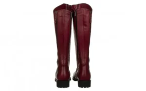 Kozaki -161 077 44556 Bordo 161564, Skóra naturalna | Bayla Discount