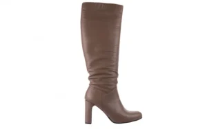 Kozaki -130 4859 Ciemnobeżowe, Skóra naturalna | Bayla Best