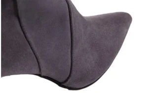 Kozaki -097 W2418-494 Szary 16, Skóra naturalna | Bayla Fashion