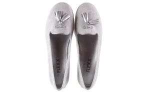 Lordsy MISS TAKE White-Silver, Biały/Srebrny, Skóra naturalna | The Flexx Hot