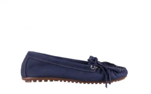 Mokasyny -161 093 388 6005 Granatowy 161042, Skóra naturalna | Bayla New