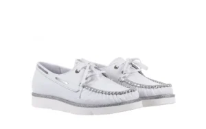 Mokasyny -099 00760 Biały SOV 71, Skóra naturalna | Bayla Fashion