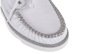 Mokasyny -099 00760 Biały SOV 71, Skóra naturalna | Bayla Fashion