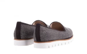 Mokasyny -018 1556-38 Black Black 018512, Czarny, Materiał | Bayla Discount