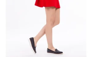 Mokasyny -018 1556-38 Black Black 018512, Czarny, Materiał | Bayla Discount