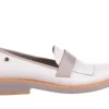Mokasyny -156 3287 Bufino Bianco Mustang Szary/ Biały, Skóra naturalna | Bayla Clearance