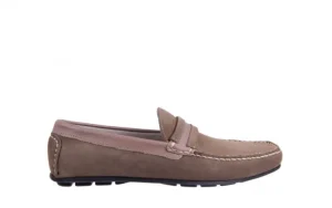 Mokasyny -133 6103 Camoscio Tortora, Beż, Skóra naturalna | Bayla Discount