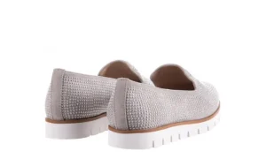 Mokasyny -018 1556-38 Lt. Grey Lt. Grey 018513, Szary, Materiał | Bayla Sale