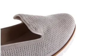 Mokasyny -018 1556-38 Lt. Grey Lt. Grey 018513, Szary, Materiał | Bayla Sale