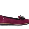 Mokasyny -018 1063-X90 Burgundy Kid Suede, Bordo, Skóra naturalna | Bayla Outlet
