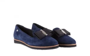 Mokasyny -018 1063-X90 Navy, Granat, Skóra naturalna | Bayla Best