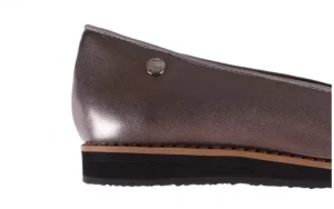 Mokasyny -018 1063-X90 Pewter, Srebrny, Skóra naturalna | Bayla Discount