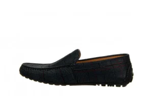 Mokasyny 586A-35-888 Grey 104243, Granatowy, Skóra naturalna | John Doubare New