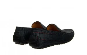 Mokasyny 586A-35-888 Grey 104243, Granatowy, Skóra naturalna | John Doubare New