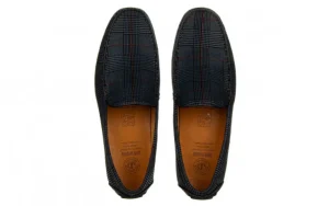 Mokasyny 586A-35-888 Grey 104243, Granatowy, Skóra naturalna | John Doubare New