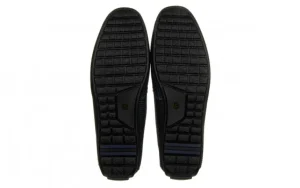 Mokasyny 586A-35-888 Grey 104243, Granatowy, Skóra naturalna | John Doubare New