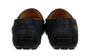 Mokasyny 586A-35-888 Grey 104243, Granatowy, Skóra naturalna | John Doubare New