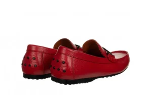 Mokasyny 4D02-1-F6 Red 104246 | John Doubare Outlet