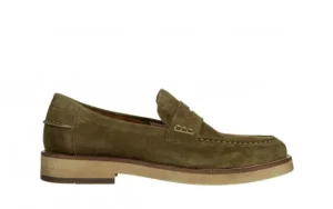 Mokasyny V127 02 Y11 Green 104245, Zielony, Skóra naturalna | John Doubare New