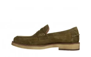Mokasyny V127 02 Y11 Green 104245, Zielony, Skóra naturalna | John Doubare New