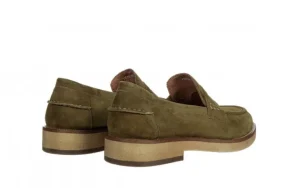 Mokasyny V127 02 Y11 Green 104245, Zielony, Skóra naturalna | John Doubare New
