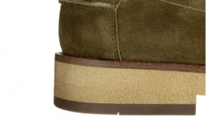 Mokasyny V127 02 Y11 Green 104245, Zielony, Skóra naturalna | John Doubare New