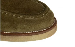 Mokasyny V127 02 Y11 Green 104245, Zielony, Skóra naturalna | John Doubare New