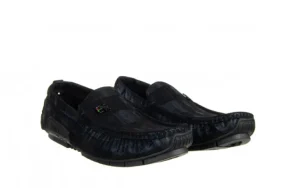 Mokasyny Y198-109 Black 104177, Czarny, Skóra naturalna | John Doubare Fashion