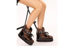 Śniegowce -200 143 01 2115 200017, Czarny, Tworzywo | Bayla Best