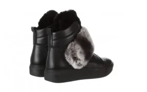 Śniegowce -161 017 2021 Black 161234, Czarny, Skóra naturalna | Bayla Discount