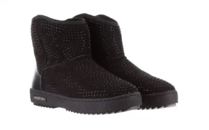 Śniegowce -161 7063 Czarne, Skóra naturalna zamszowa | Bayla Discount