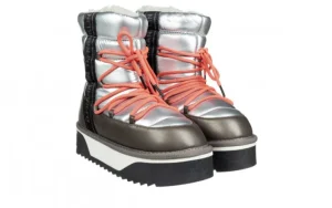 Śniegowce D Franklin Boots Nordic V2 Bomb Silver 206006, Srebrny, Materiał | D.Franklin Best