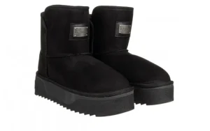 Śniegowce D Franklin Boots Nordic V2 Basic Low Black 206003, Czarny, Materiał | D.Franklin Sale