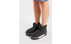 Śniegowce D Franklin Nordic V2 Low Bomb Black 206013, Czarny, Materiał | D.Franklin Outlet