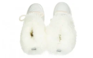 Śniegowce Blurred Glossy Coconut 119180, Biały, Skóra naturalna | EMU Outlet