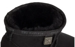 Śniegowce Platinum Slim Darling Black 119199, Czarny, Skóra naturalna | EMU New