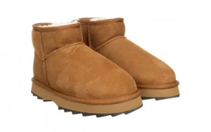 Śniegowce Sharky Micro Chestnut Black 119193, Brązowy, Skóra naturalna | EMU Discount