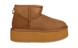 Śniegowce Stinger Micro Flatform Chestnut 119197, Brązowy, Skóra naturalna | EMU Sale