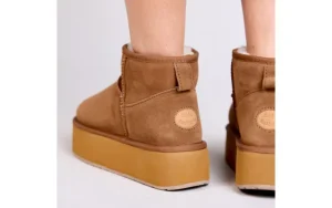 Śniegowce Stinger Micro Flatform Chestnut 119197, Brązowy, Skóra naturalna | EMU Sale